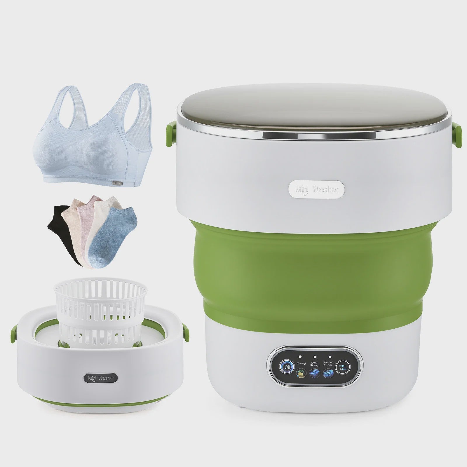 Mini Washing Machine 13 L Portable Washing Machine With Spinner, Travel Washing Machine With 3 Modes, Mobile Washing Machine