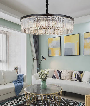 Luxe Kristallen Plafondlamp - Nordic Design LED Kroonluchter voor Woonkamer & Slaapkamer