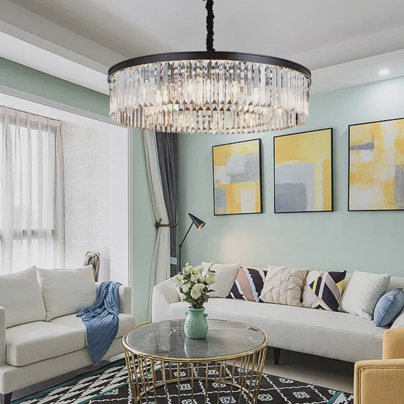Luxe Kristallen Plafondlamp - Nordic Design LED Kroonluchter voor Woonkamer & Slaapkamer