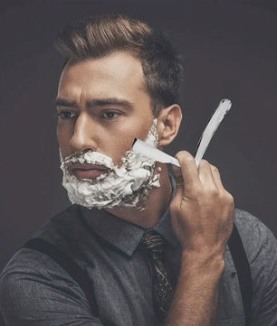 Professioneel Handmatig Scheermes voor Mannen - Barbershop Stijl RVS met Extra Mesjes
