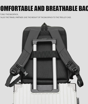 Robuuste Expandeerbare Rugzak met Hard Shell: Ideaal voor Gaming, Zakelijk & Reizen