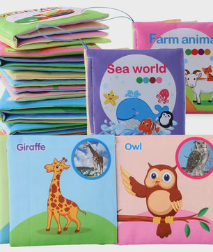 Zacht Stoffen Babyboek - Educatief & Interactief voor Baby's 0-12 Maanden