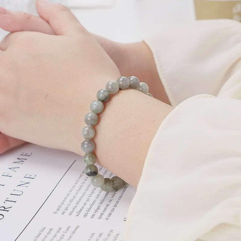 Labradorite Natuursteen Armband - Handgemaakt & Uniek voor Dames