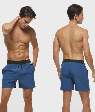 Heren Zwembroek Zomer Sportief Ademend met Elastische Tailleband, Mesh Voering en Zakken