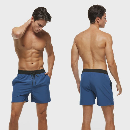 Heren Zwembroek Zomer Sportief Ademend met Elastische Tailleband, Mesh Voering en Zakken