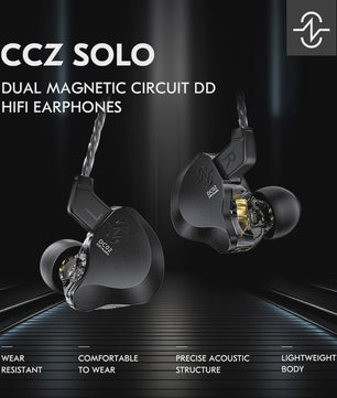 CCZ SOLO DC02 HiFi In-Ear Oordopjes met Metalen Behuizing en 4N OFC Kabel