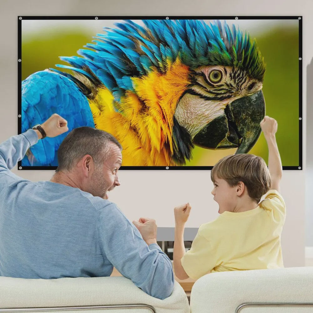 Opvouwbaar Projectorscherm 60-150 Inch 16:9 Full HD 4K Buiten & Binnen