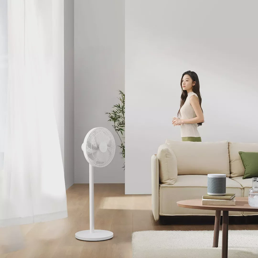 MIJIA Slimme DC Vloerstaande Ventilator 1X - 7 Bladen, 140° Luchtstroom, Stil (25.6dB), Slim Bedienbaar