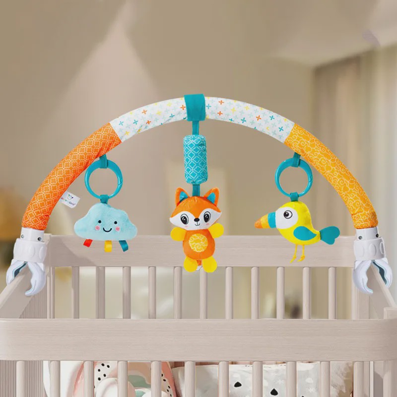 Baby Speelboog voor Kinderwagen & Reiswieg - Interactief & Verstelbaar Speelgoed