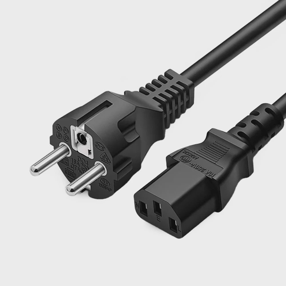 1.5M Stroomkabel EU Stekker naar IEC C13 - 3x0.75mm² Zuiver Koper