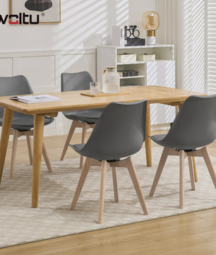 Set van 2 Ergonomische Draaistoelen 360° - Stijlvolle eetkamerstoelen met comfortabele zitting