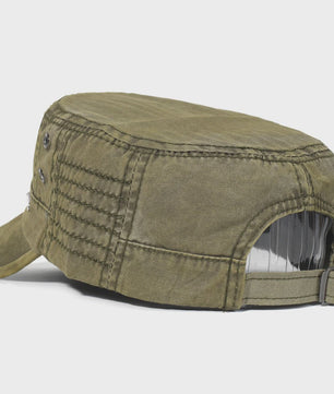 Vintage Washed Cotton Pet Cap - Stijlvolle Platte Pet voor Heren en Dames