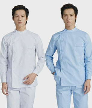 Medische Scrubs Uniform Heren - Korte & Lange Mouw | Zorgkleding