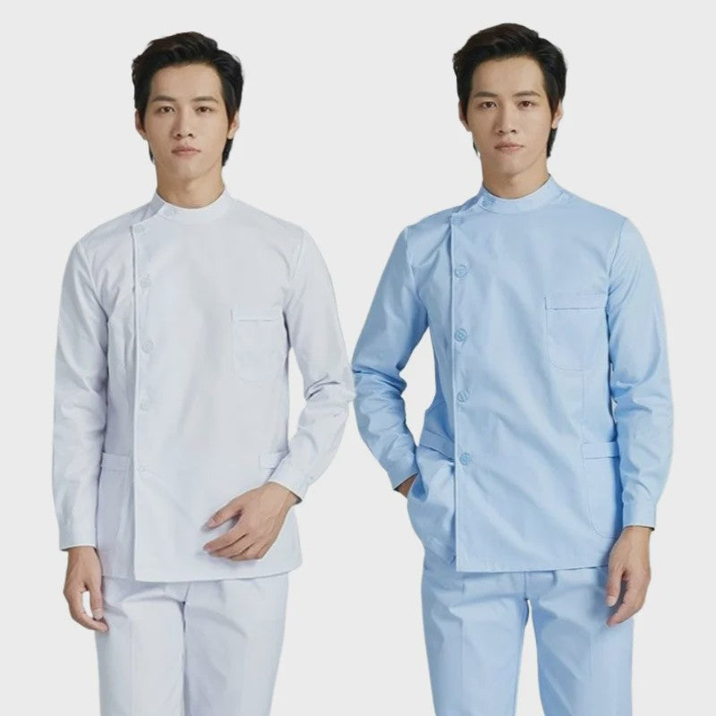 Medische Scrubs Uniform Heren - Korte & Lange Mouw | Zorgkleding