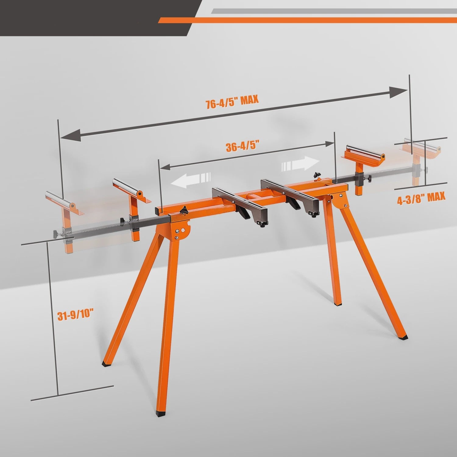 DOVAMAN Miter Saw Stand: Snel Opzetbaar, Lichtgewicht & Robuust met Grote Capaciteit