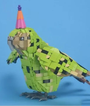 Bouwset Kakapo Papegaai en Vogel - Decoratieve Bouwstenen voor Kinderen en Fans