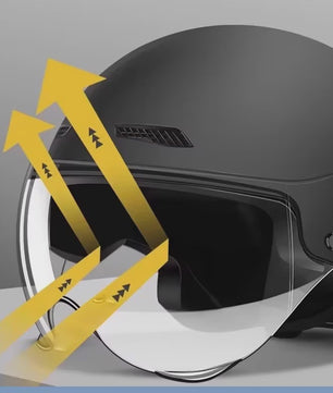 Klassieke Retro Scooter Motorhelm - Ultralicht Vintage Halfhelm voor Heren & Dames