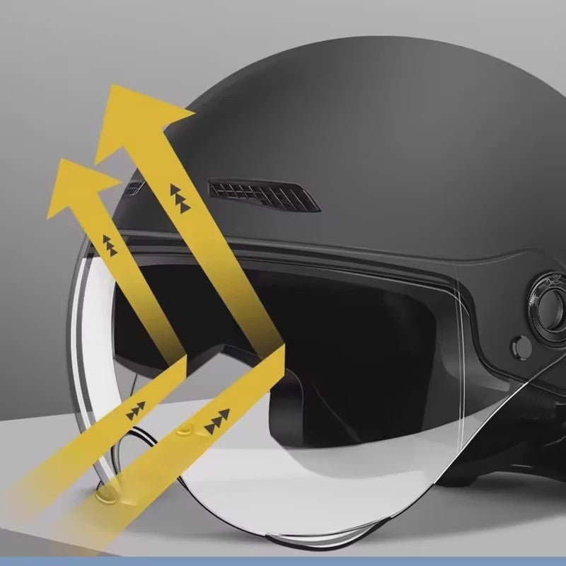 Klassieke Retro Scooter Motorhelm - Ultralicht Vintage Halfhelm voor Heren & Dames