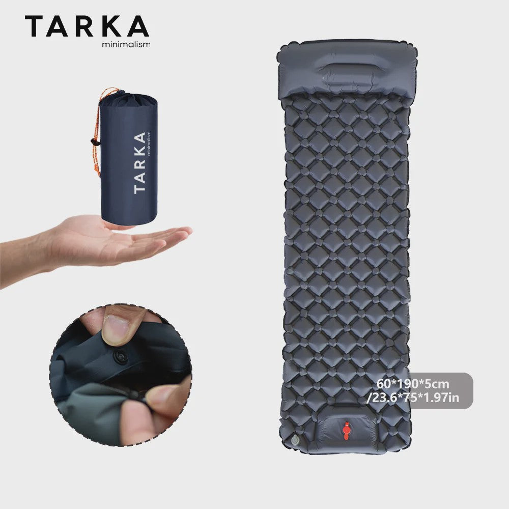 TARKA Opblaasbare Slaapmat - Ultralicht Kampeerluchtbed, Zelfopblazend & Compact voor Outdoor Avonturen