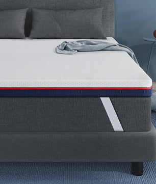Inre 8cm Traagschuim Matrasoplegger - Comfortabel, Ademend & Hypoallergeen met Wasbare Hoes