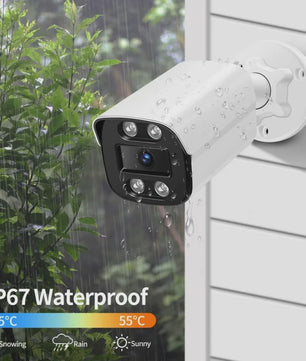 4K 8MP Outdoor IP Camera met AI Humanoid Detectie, Audio & Brede Hoek