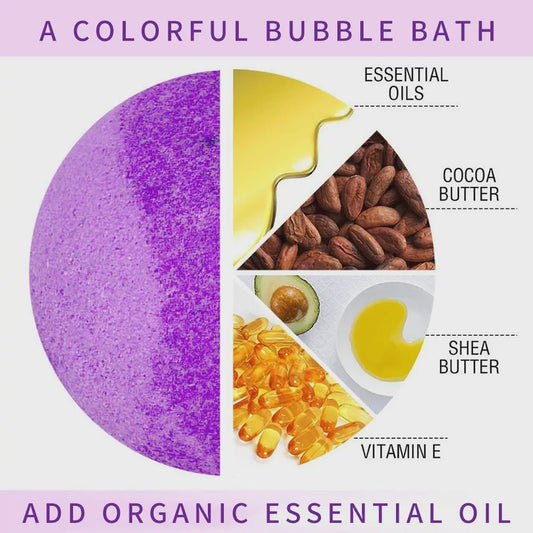 Luxe Set van 12 Handgemaakte Bath Bombs - Natuurlijk, Ontspannend & Cadeau-idee