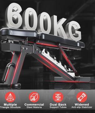 Verstelbare Trainingsbank - Opvouwbaar Fitness Bankje voor Krachttraining