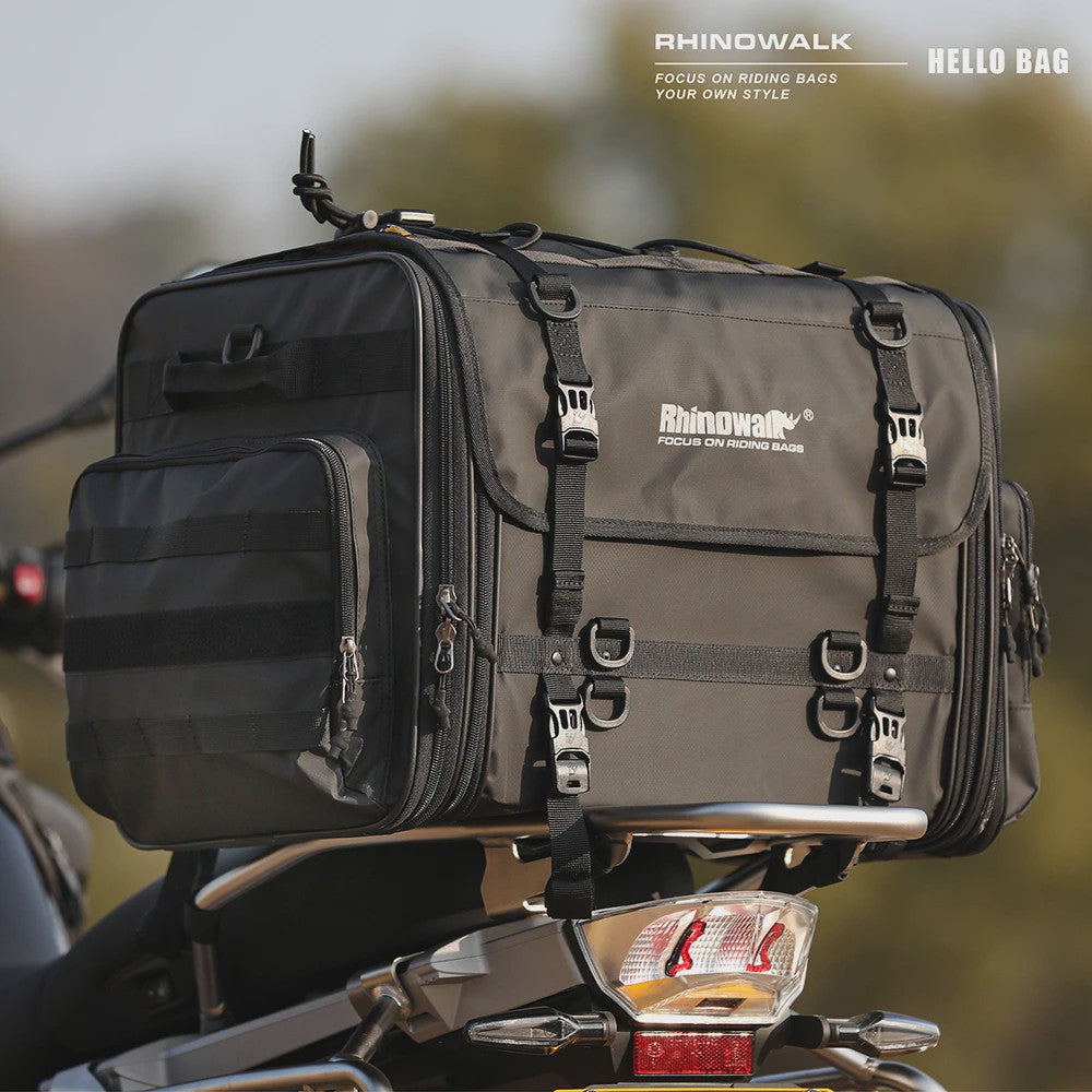 Rhinowalk Motor Bagage Tas - Waterdicht & Uitbreidbaar (19L-80L)