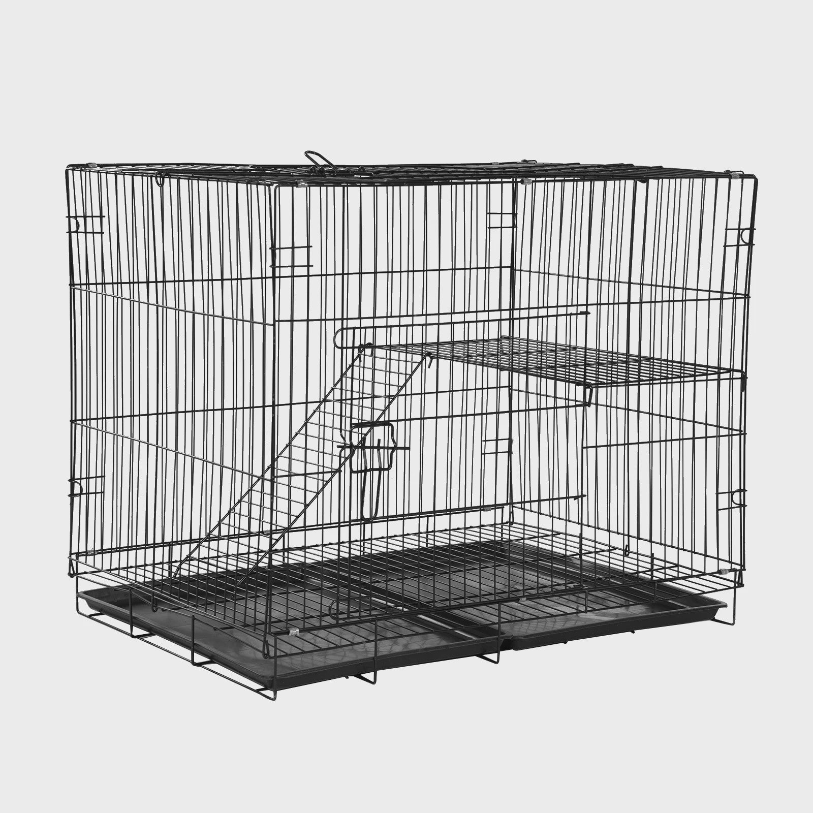 Grote Opvouwbare Dierenkooi voor Katten, Honden en Konijnen - 70x50x58 cm