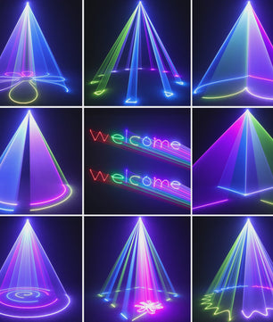 100W 3D Laser Show Projector - RGB DJ Disco Party Licht met DMX & App Controle