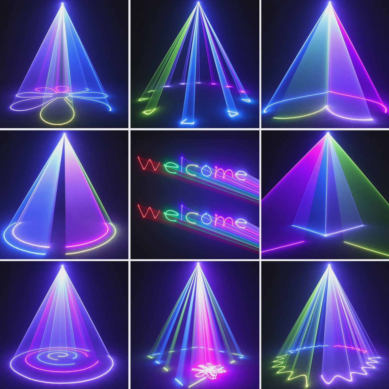 100W 3D Laser Show Projector - RGB DJ Disco Party Licht met DMX & App Controle