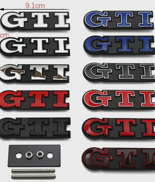 GTI Grille Badge Sticker Emblem - Volkswagen Golf & Polo Modellen