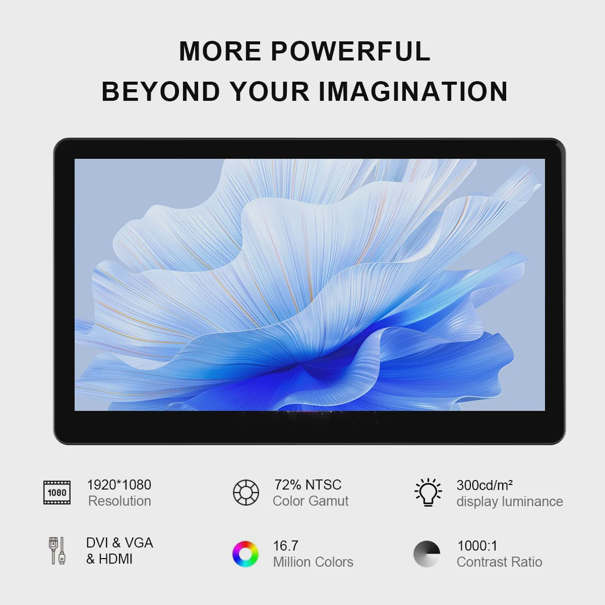15.6" Full HD IPS Industrieel Touchscreen Monitor met HDMI, Type-C & VGA