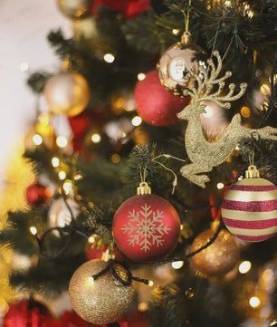 50x Kerstballen Set 4cm - Kleurrijke Kerstboom Decoratie voor Feestdagen & Huis
