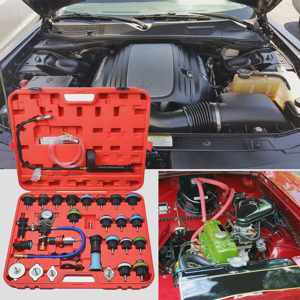 Professionele Koelsysteem Druk & Vacuüm Tester Kit - Lekdetector Auto Radiator