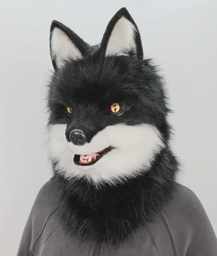 Realistisch Wolf Masker met Nepbont - Luxe Cosplay & Feest Accessoire