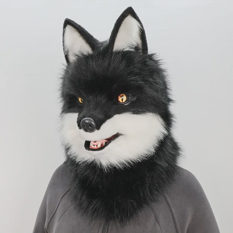 Realistisch Wolf Masker met Nepbont - Luxe Cosplay & Feest Accessoire