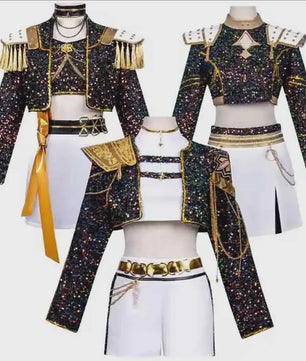 Glitter Cosplay Kostuum Set voor Dames - Feest, Carnavalsoutfit & Rollenspel