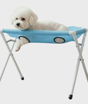 Honden & Katten Verzorgingsstation: Opvouwbaar Mesh Bad & Trimmingsstoeltje