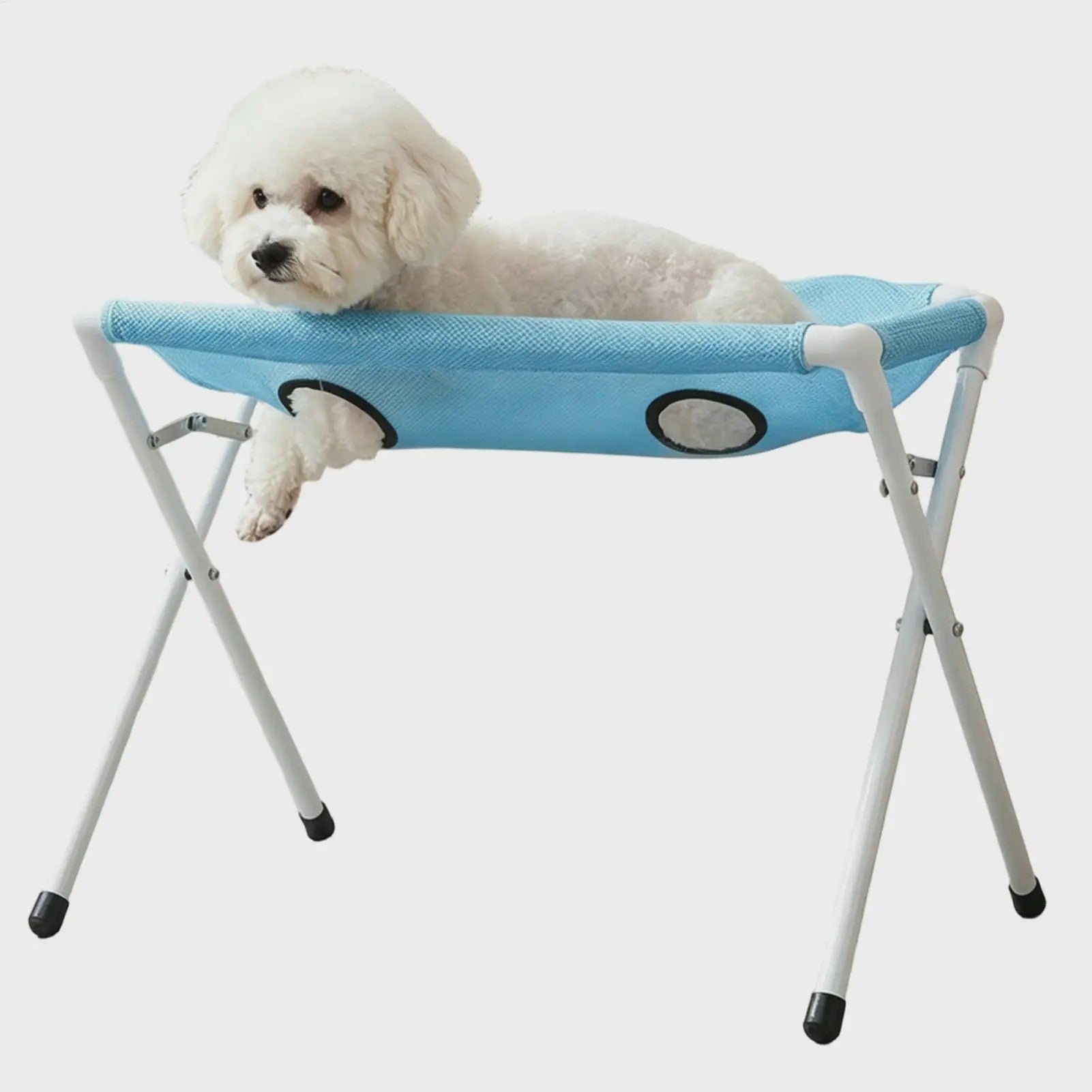 Honden & Katten Verzorgingsstation: Opvouwbaar Mesh Bad & Trimmingsstoeltje
