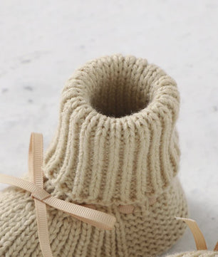 Babyschoentjes Gebreid - Zachte Toddler Schoentjes met Strik - 0-18 Maanden