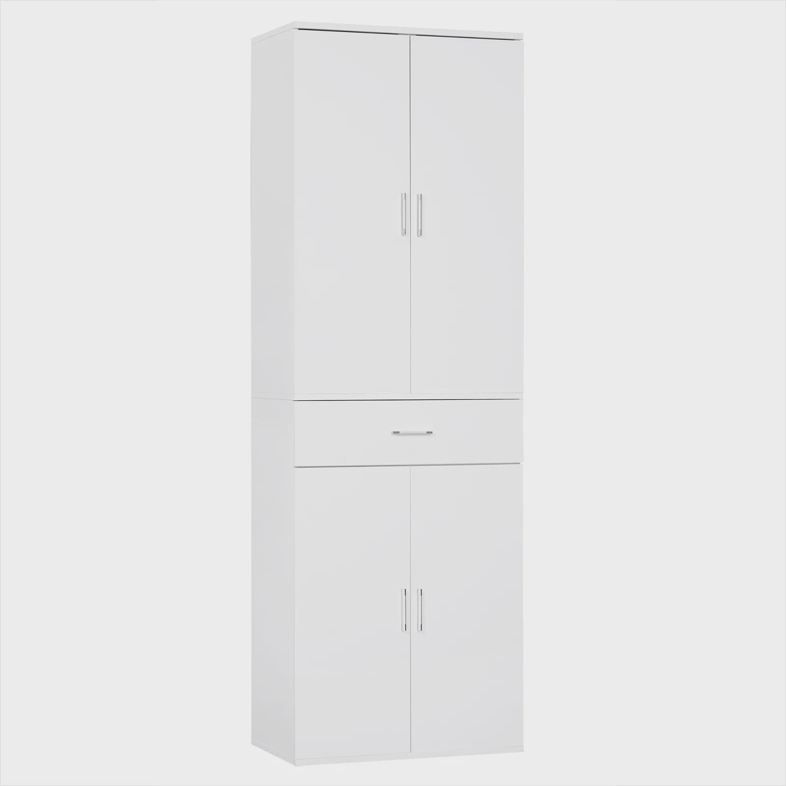 Hoge Archiefkast met Deuren en Lade - 60x180x34cm - Kantoor & Keuken Opbergmeubel
