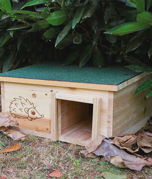Houten Egelhuisje - Veilige Schuilplaats & Nestkast voor Kleine Dieren