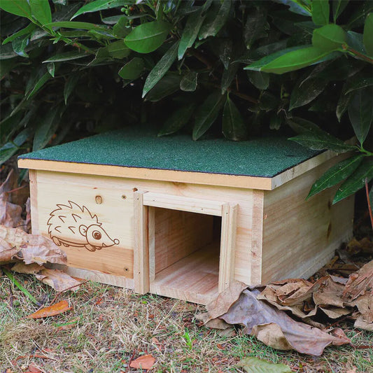 Houten Egelhuisje - Veilige Schuilplaats & Nestkast voor Kleine Dieren