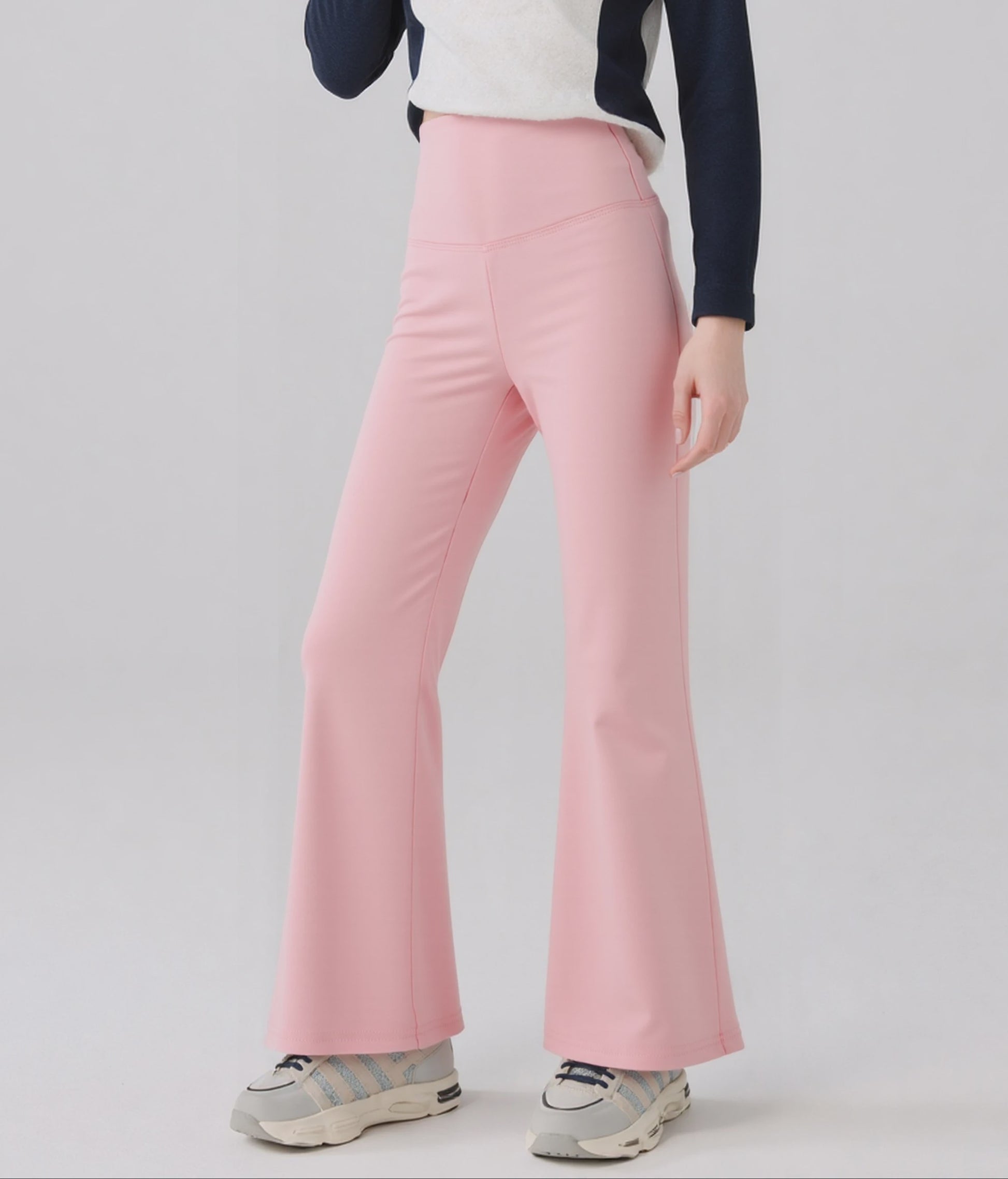Flared Yoga Leggings Hoge Taille voor Meisjes en Tieners - Comfortabele Sportbroek