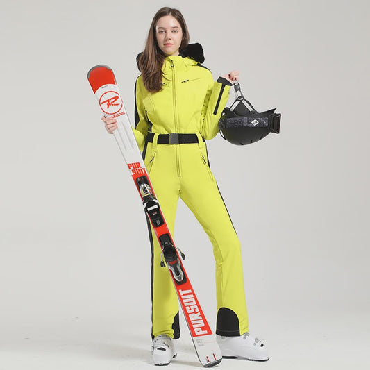 Dames Winter Ski-overall One Piece - Waterdicht, Winddicht & Warm - Outdoor Snowboard Jumpsuit
