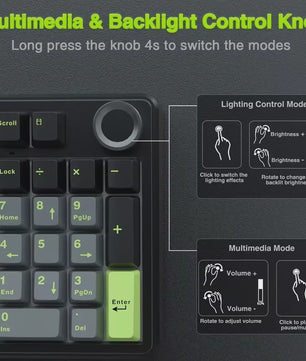 AULA F99PRO Mechanisch Gaming Toetsenbord - 99 toetsen, 3 Modi, Hot-Swappable, Gasket Structuur, Media Knop