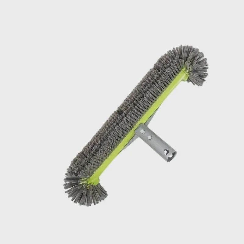 Zware Aluminium Zwembadborstel - 17.5 Inch met Nylon Borstelharen voor Grondige Reiniging van Wanden, Trappen en Hoeken