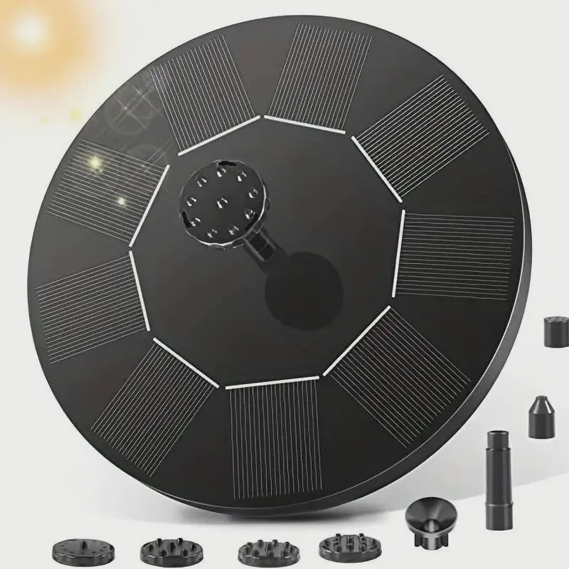 Zonne-energie drijvende fonteinpomp - 13/16/18cm - Ideaal voor vogelbad, vijver & tuin