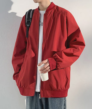 Herfst Bomberjack Heren - Stijlvolle Baseball Kraag Windbreaker Jas